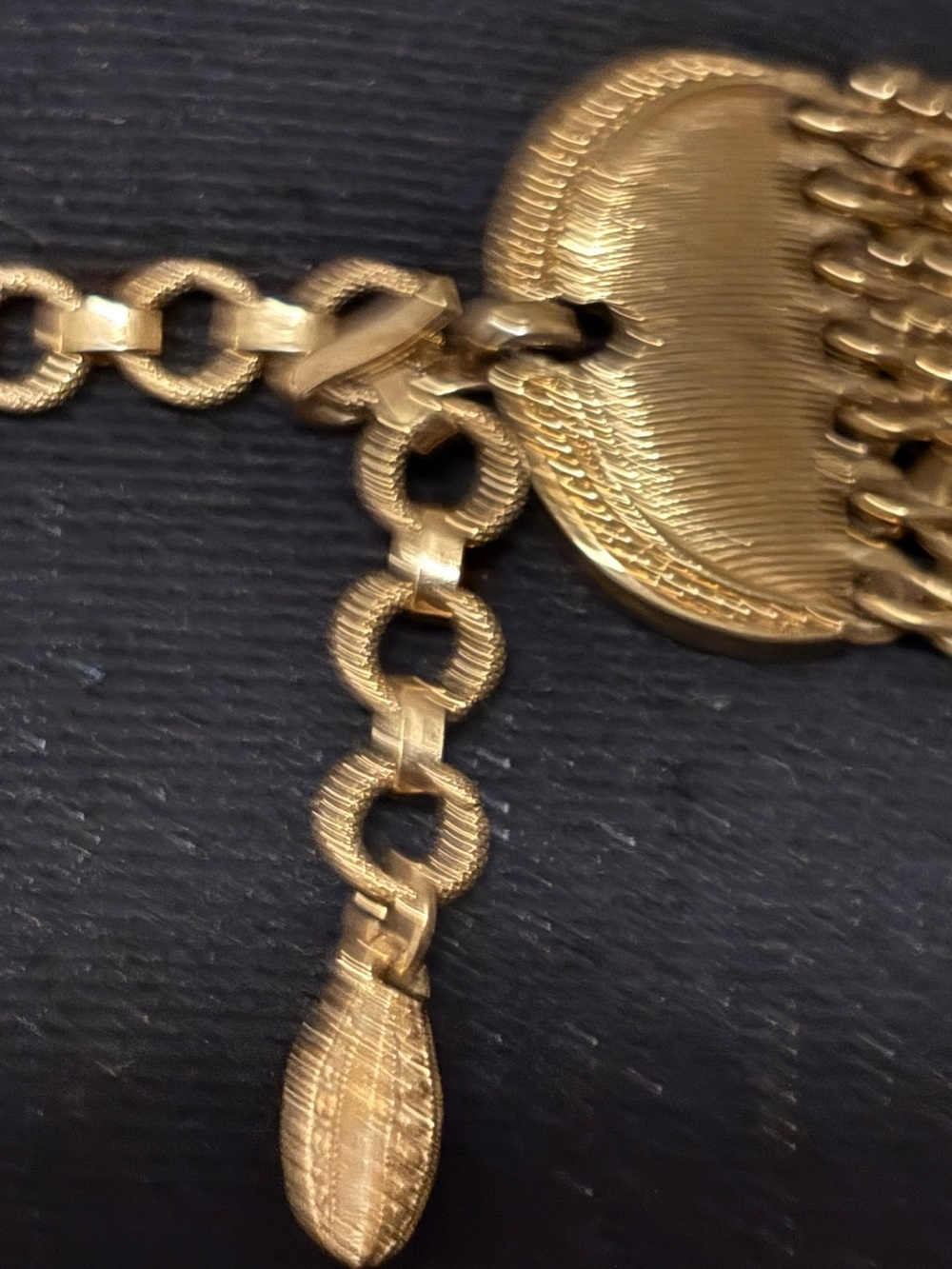 Monet Multi-Layered Gold Chain Necklace - Picture 4 of 4